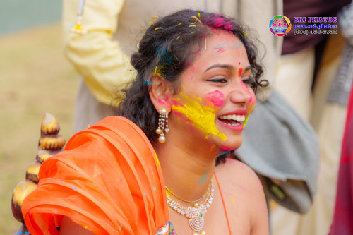 Bradley + Meghana Haldi Photo
