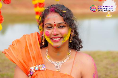 Bradley + Meghana Haldi Photo