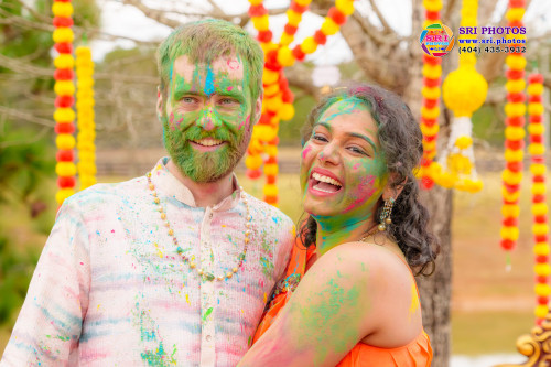 Bradley + Meghana Haldi Photo